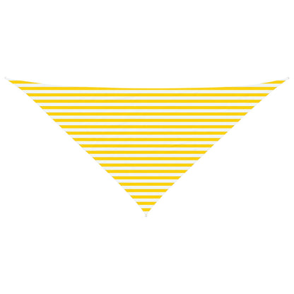 vidaXL Sun Shade Sail Yellow and White 4 x 4 x 5.8 m