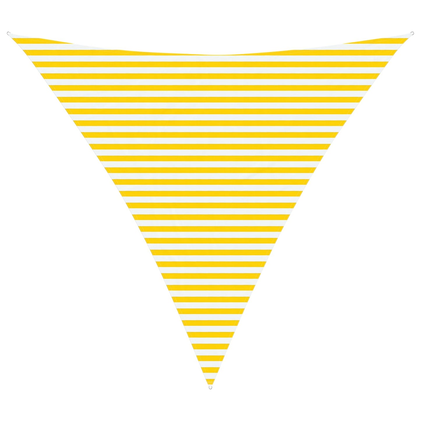 vidaXL Sun Shade Sail Yellow and White 4.5 x 4.5 x 4.5 m