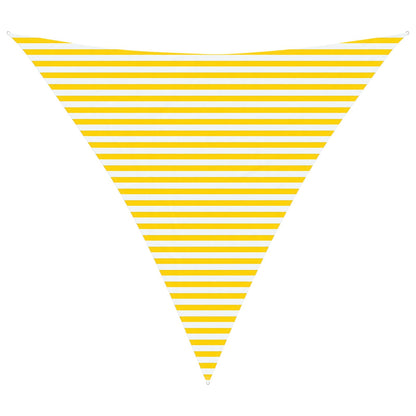 vidaXL Sun Shade Sail Yellow and White 4.5 x 4.5 x 4.5 m