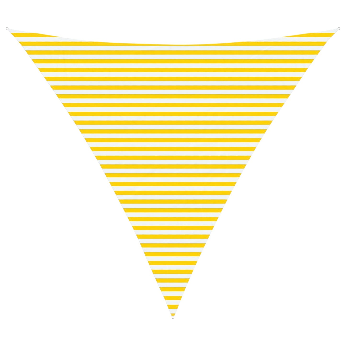 vidaXL Sun Shade Sail Yellow and White 5 x 5 x 5 m