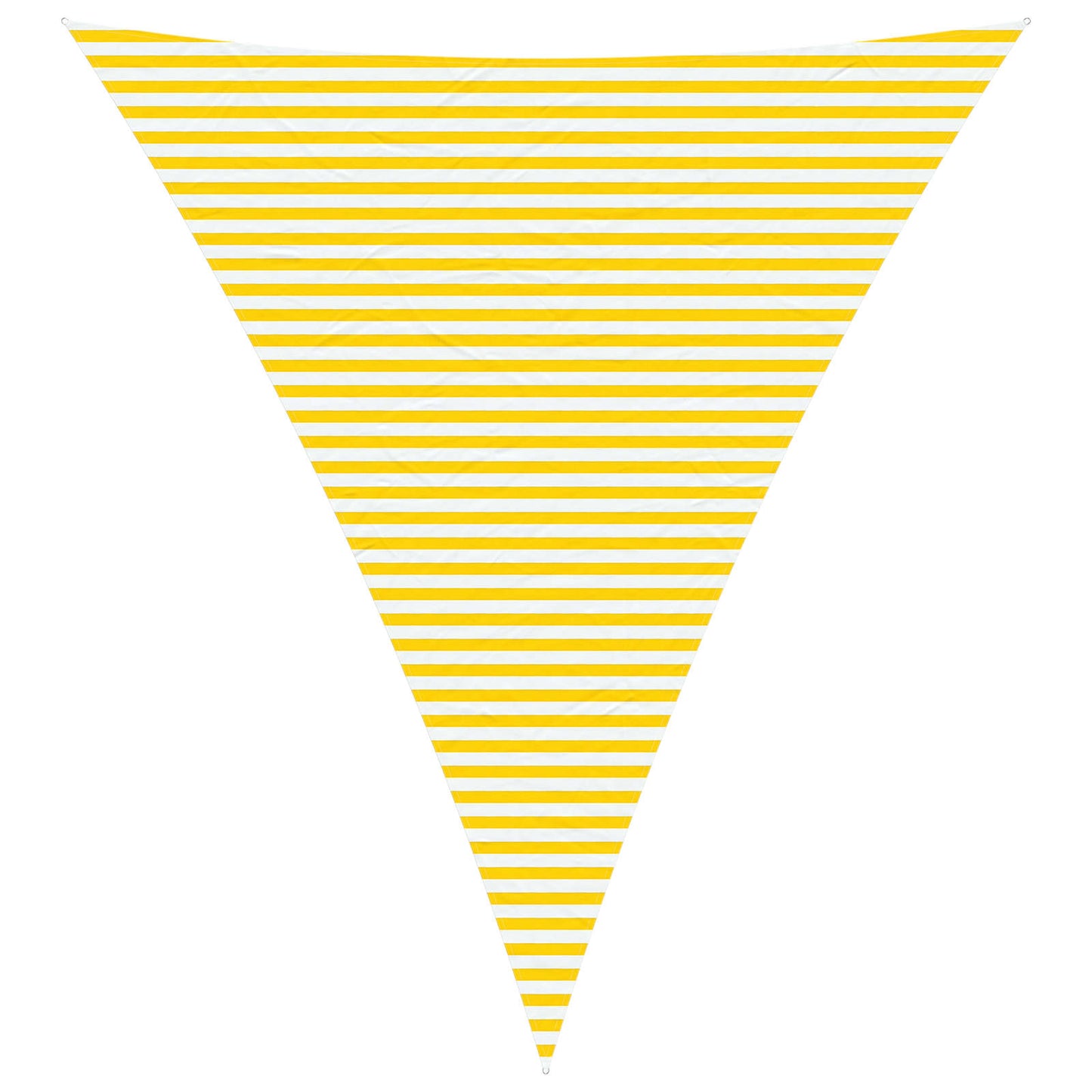 vidaXL Sun Shade Sail Yellow and White 5 x 6 x 6 m