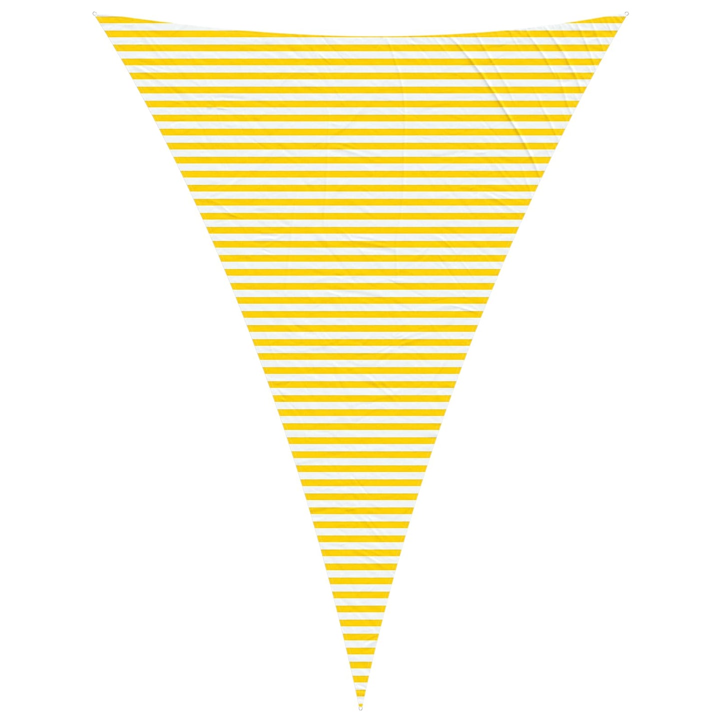 vidaXL Sun Shade Sail Yellow and White 5 x 7 x 7 m