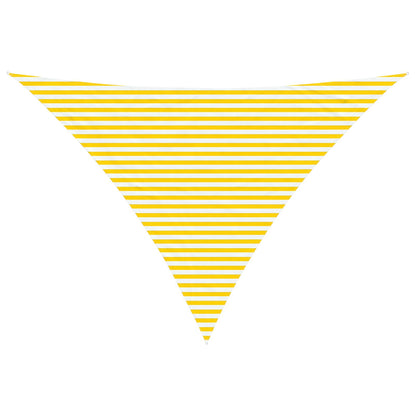 vidaXL Sun Shade Sail Yellow and White 5 x 5 x 6 m