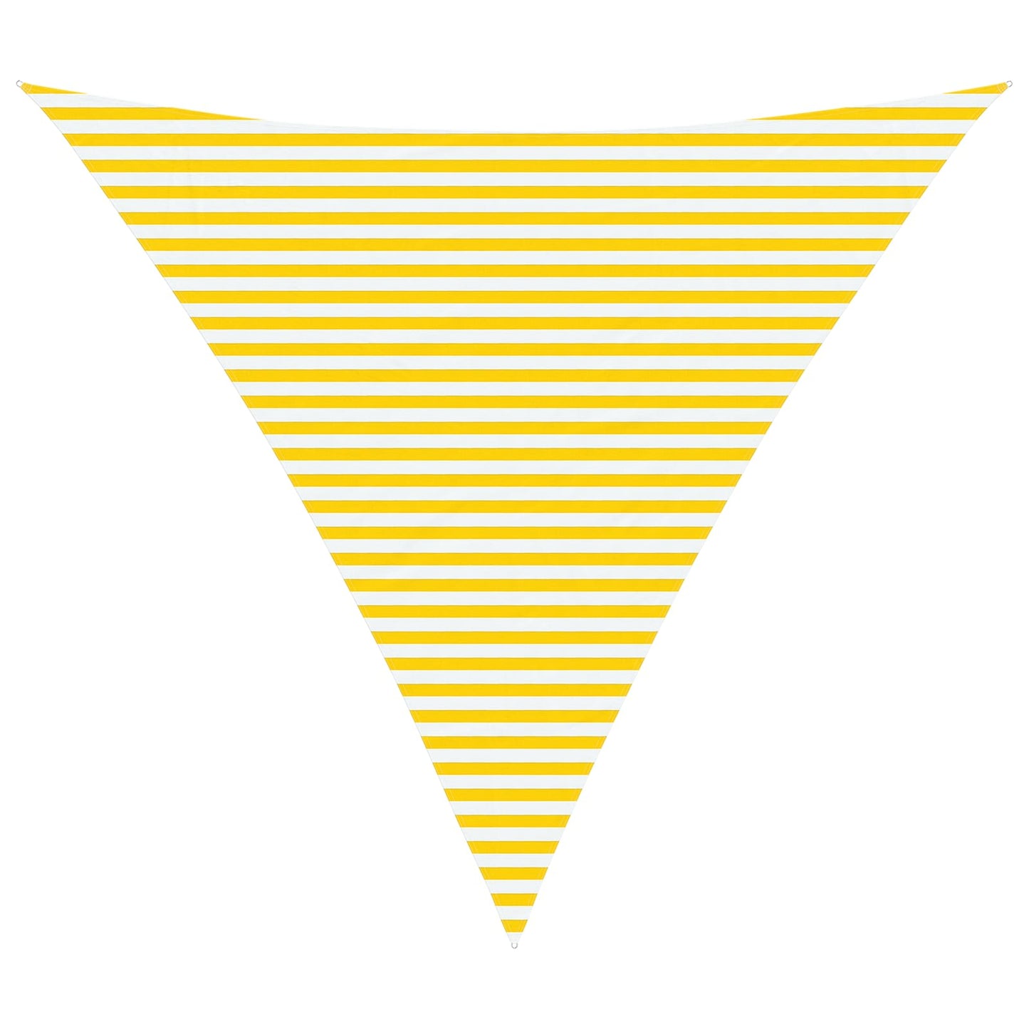 vidaXL Sun Shade Sail Yellow and White 6 x 6 x 6 m