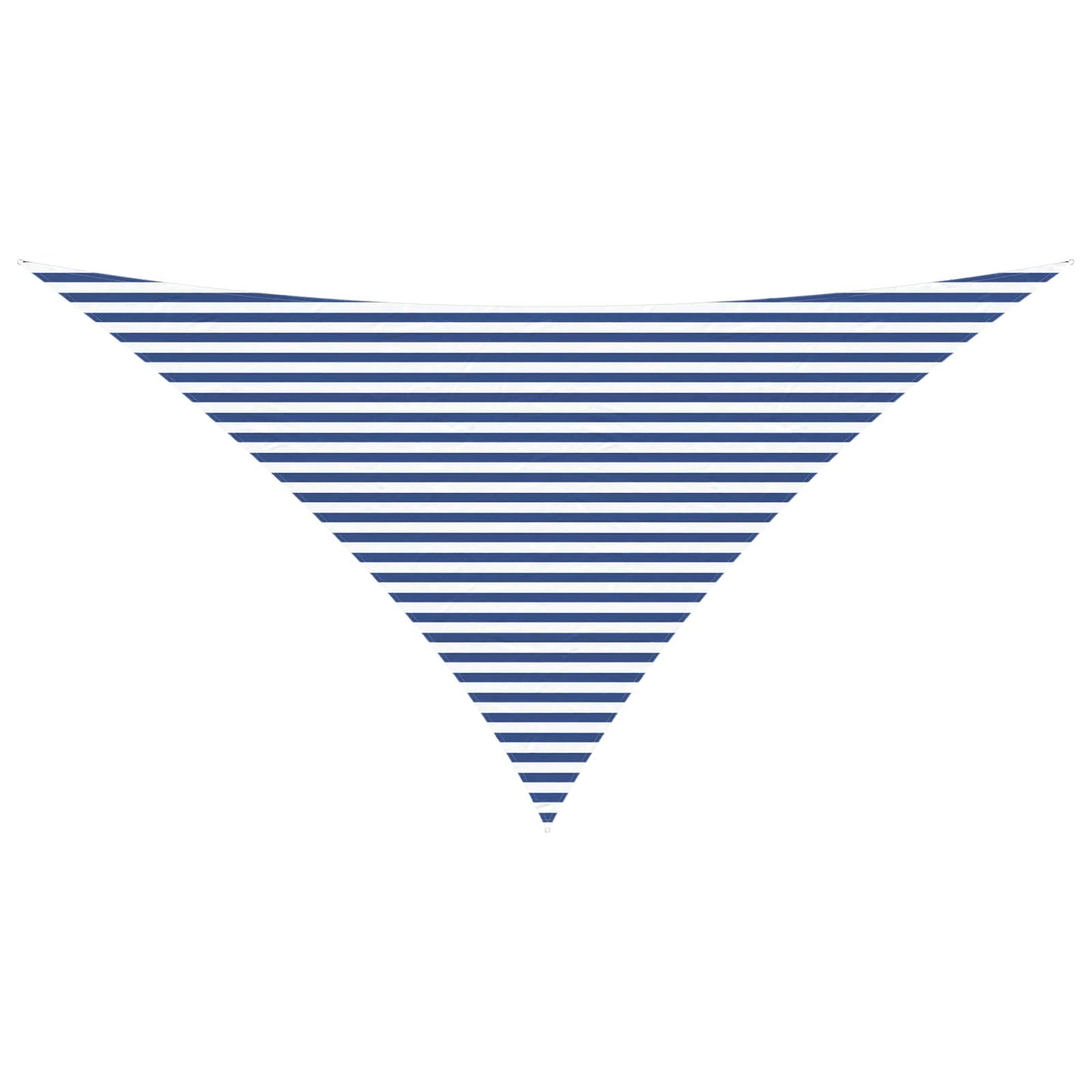 vidaXL Sun Shade Sail Blue and White 7 x 5 x 5 m 100% Polyester Oxford
