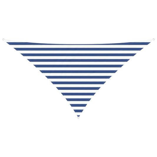 vidaXL Sun Shade Sail Blue and White 2.5 x 2.5 x 3.5 m