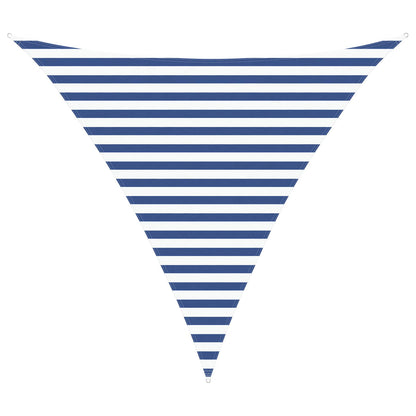 vidaXL Sun Shade Sail Blue and White 3 x 3 x 3 m 100% Polyester Oxford