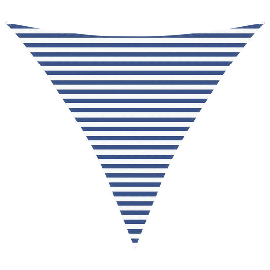 vidaXL Sun Shade Sail Blue and White 3.6 x 3.6 x 3.6 m