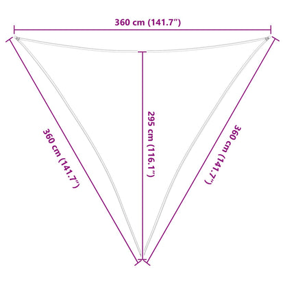 vidaXL Sun Shade Sail Blue and White 3.6 x 3.6 x 3.6 m