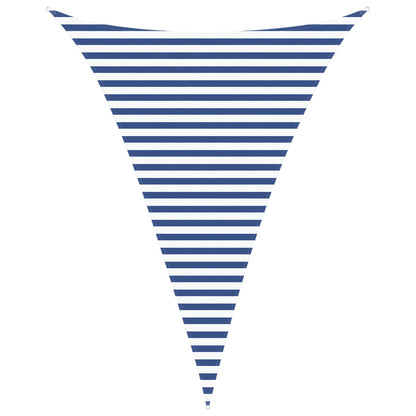 vidaXL Sun Shade Sail Blue and White 3 x 4 x 4 m 100% Polyester Oxford