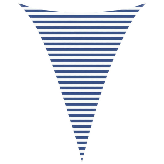 vidaXL Sun Shade Sail Blue and White 3 x 4 x 4 m 100% Polyester Oxford