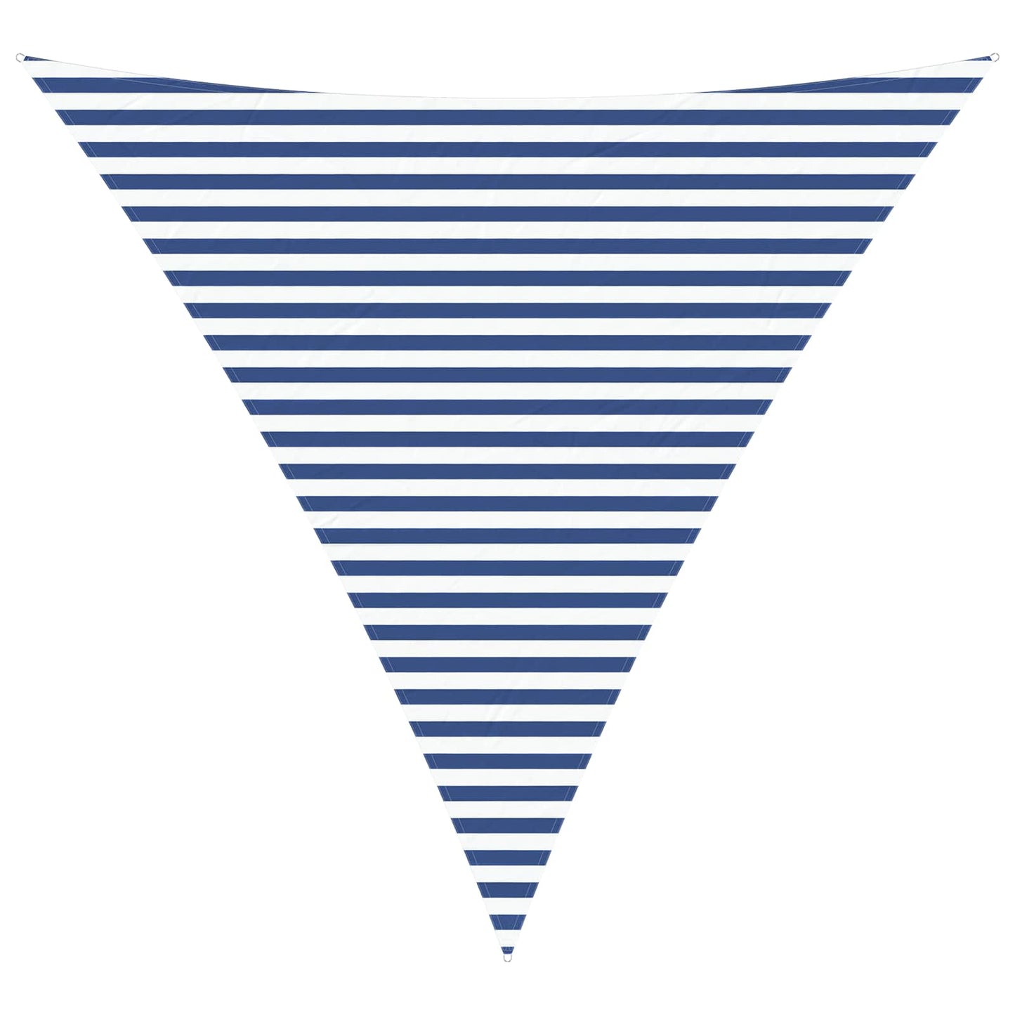 vidaXL Sun Shade Sail Blue and White 4 x 4 x 4 m 100% Polyester Oxford