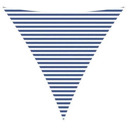 vidaXL Sun Shade Sail Blue and White 4 x 4 x 4 m 100% Polyester Oxford