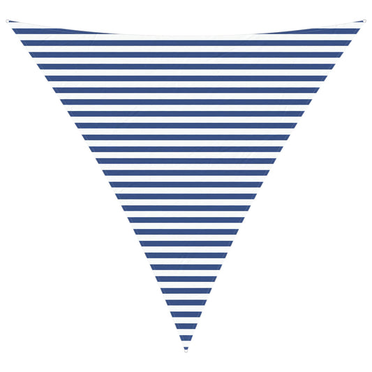 vidaXL Sun Shade Sail Blue and White 4 x 4 x 4 m 100% Polyester Oxford