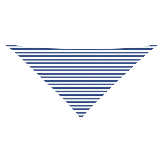 vidaXL Sun Shade Sail Blue and White 4 x 4 x 5.8 m
