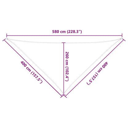 vidaXL Sun Shade Sail Blue and White 4 x 4 x 5.8 m