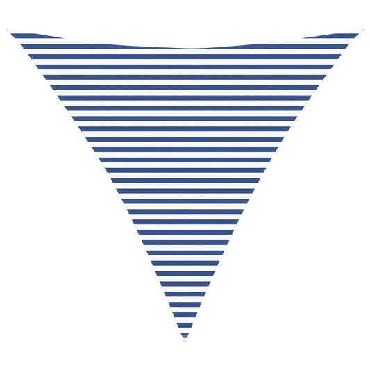 vidaXL Sun Shade Sail Blue and White 4.5 x 4.5 x 4.5 m