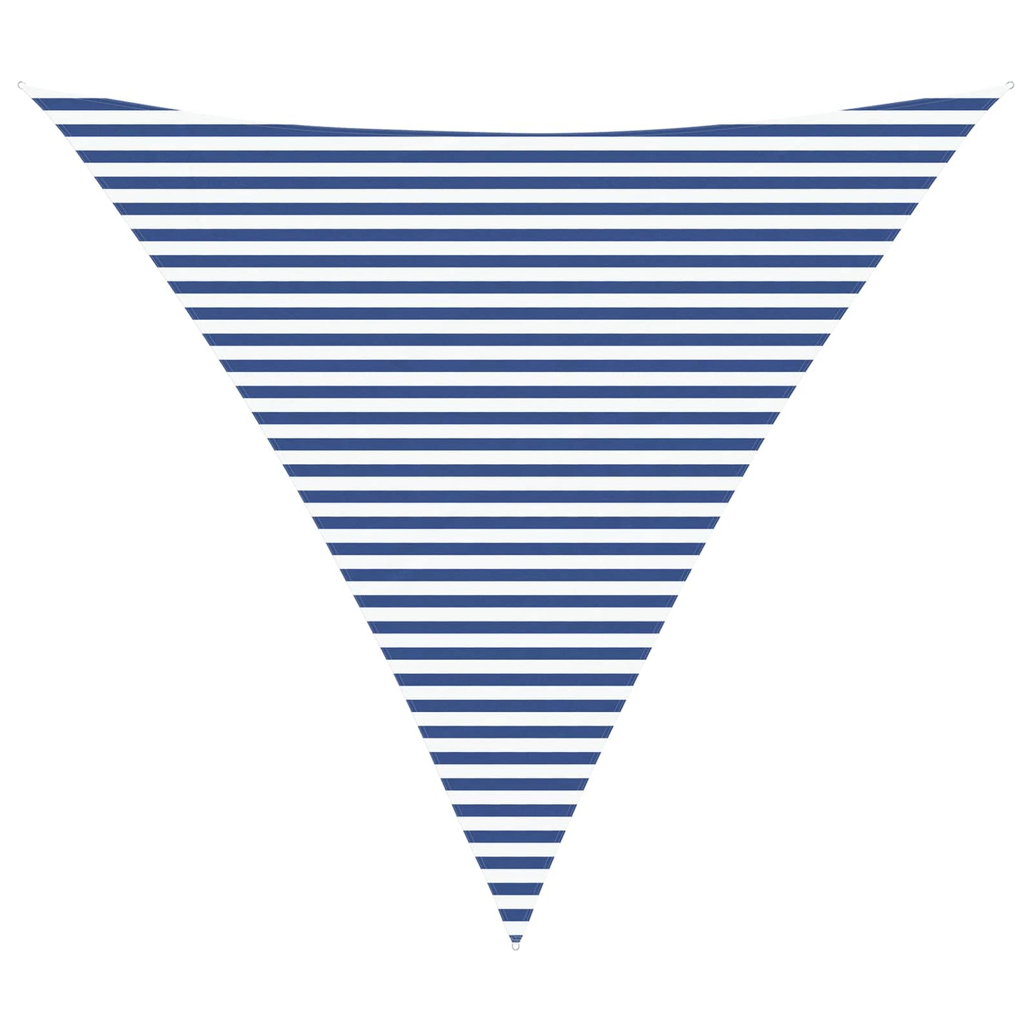 vidaXL Sun Shade Sail Blue and White 5 x 5 x 5 m 100% Polyester Oxford