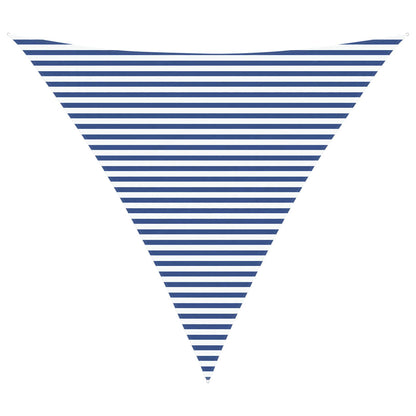 vidaXL Sun Shade Sail Blue and White 5 x 5 x 5 m 100% Polyester Oxford