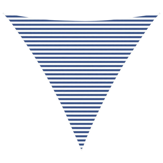 vidaXL Sun Shade Sail Blue and White 5 x 5 x 5 m 100% Polyester Oxford