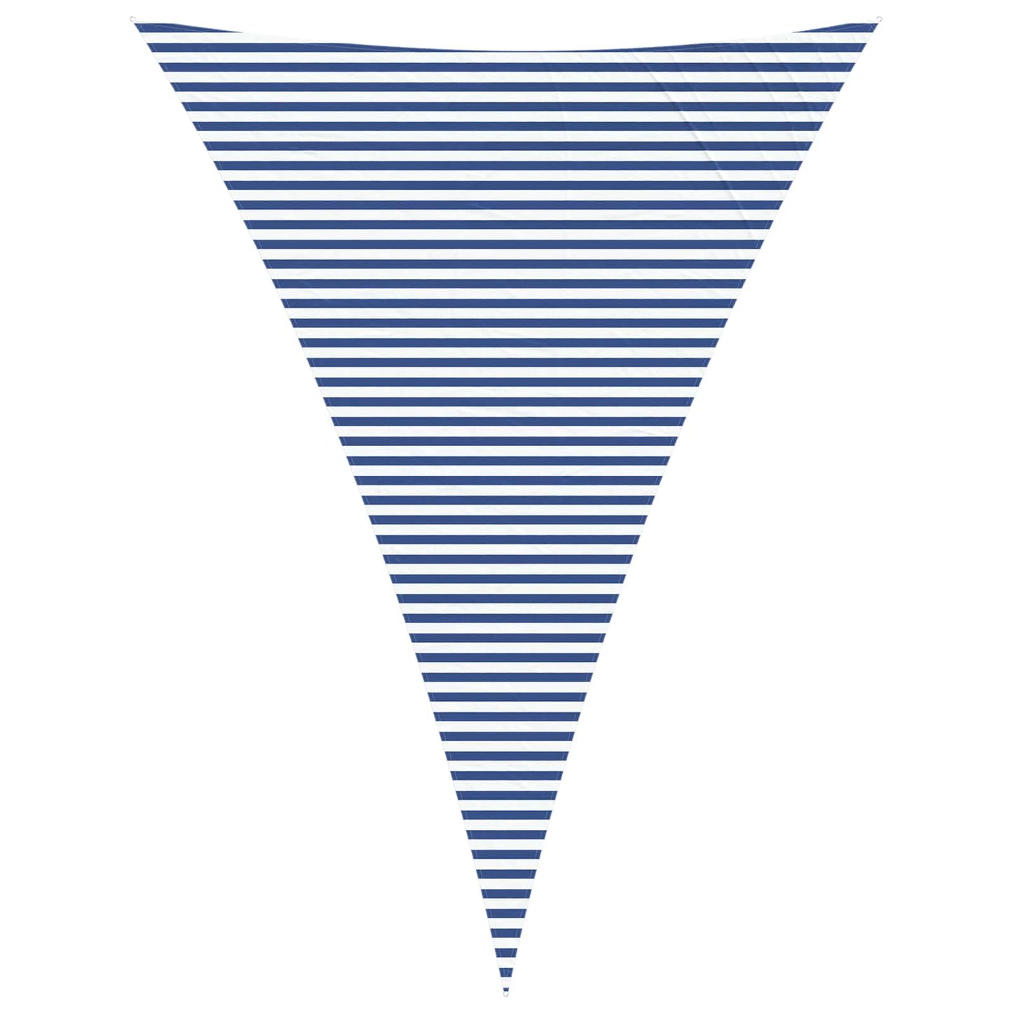 vidaXL Sun Shade Sail Blue and White 5 x 7 x 7 m 100% Polyester Oxford