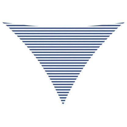 vidaXL Sun Shade Sail Blue and White 5 x 5 x 6 m 100% Polyester Oxford