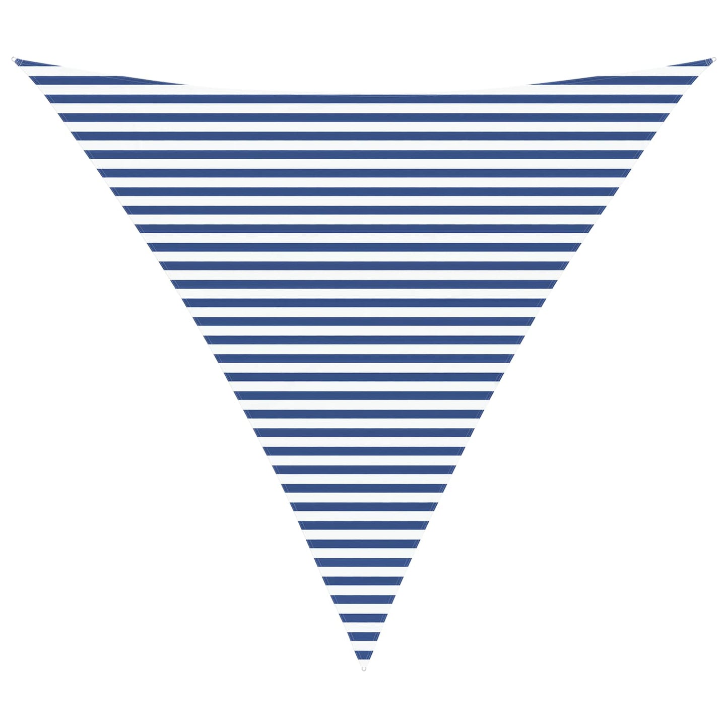 vidaXL Sun Shade Sail Blue and White 6 x 6 x 6 m 100% Polyester Oxford