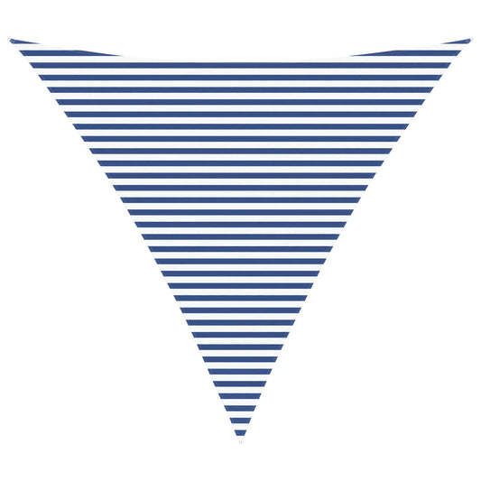 vidaXL Sun Shade Sail Blue and White 6 x 6 x 6 m 100% Polyester Oxford