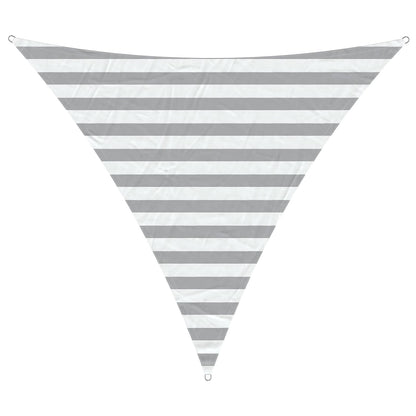 vidaXL Sun Shade Sail Light Grey and White 2 x 2 x 2 m