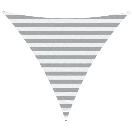 vidaXL Sun Shade Sail Light Grey and White 2 x 2 x 2 m