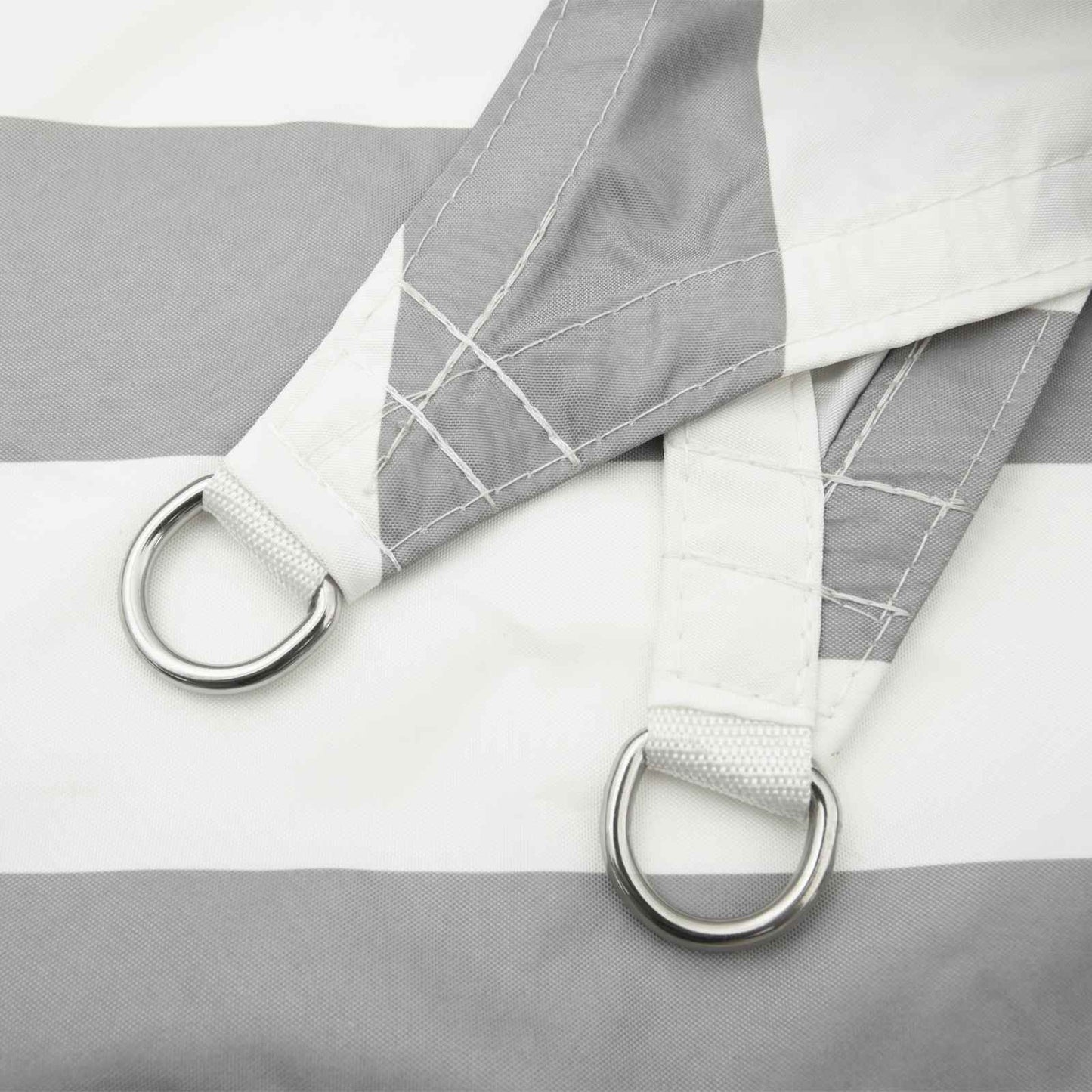 vidaXL Sun Shade Sail Light Grey and White 2.5 x 2.5 x 3.5 m