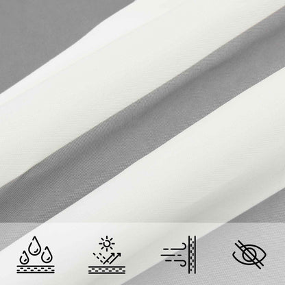 vidaXL Sun Shade Sail Light Grey and White 2.5 x 2.5 x 3.5 m