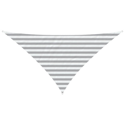 vidaXL Sun Shade Sail Light Grey and White 2.5 x 2.5 x 3.5 m