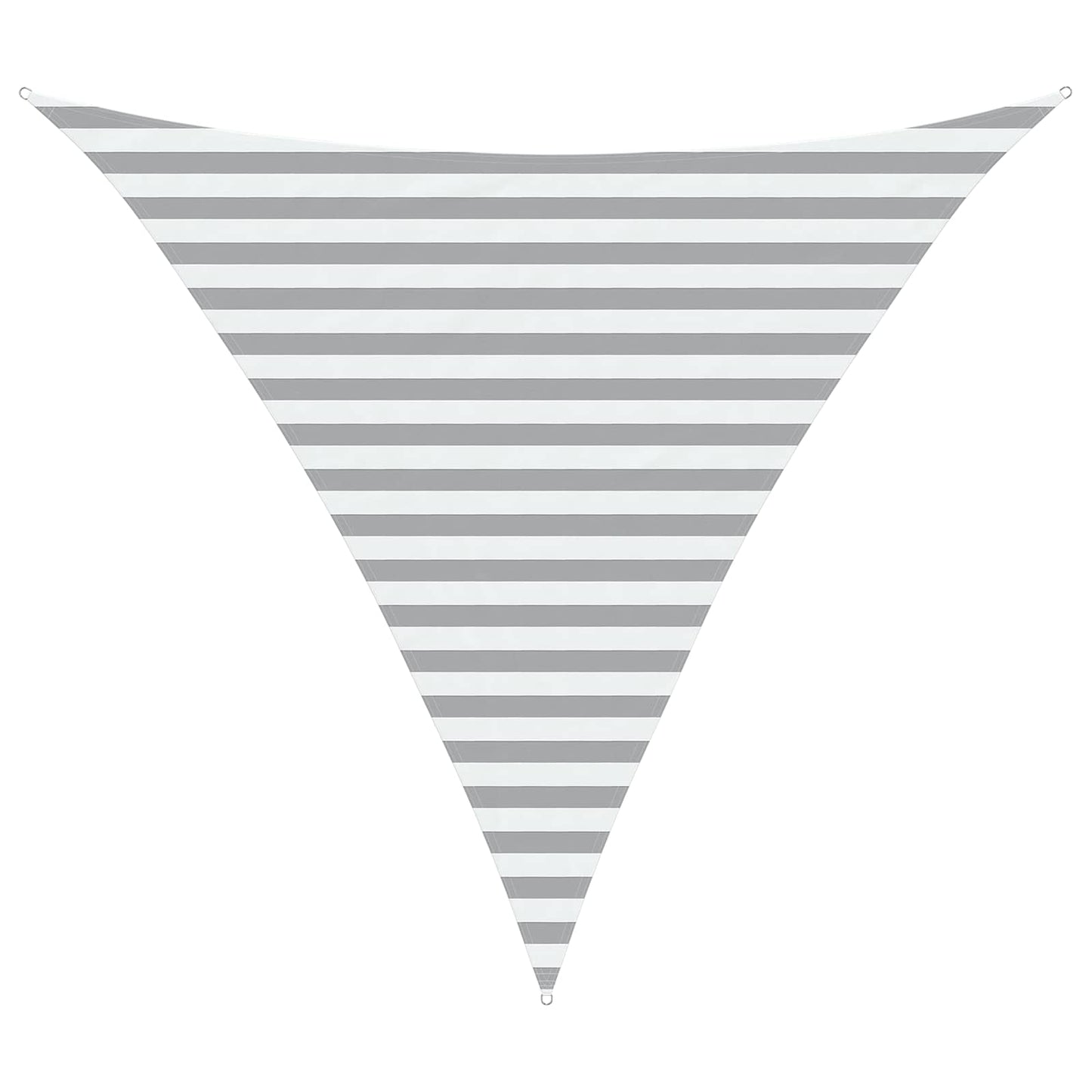 vidaXL Sun Shade Sail Light Grey and White 3 x 3 x 3 m