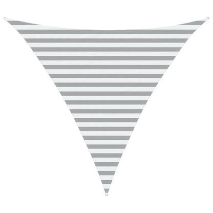 vidaXL Sun Shade Sail Light Grey and White 3 x 3 x 3 m