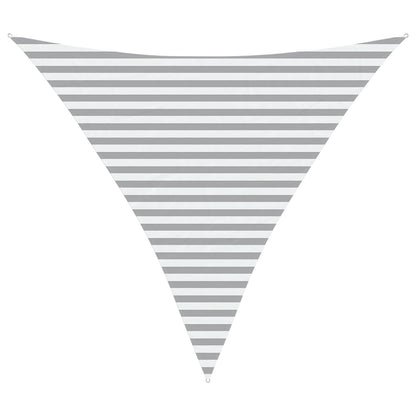 vidaXL Sun Shade Sail Light Grey and White 3.6 x 3.6 x 3.6 m