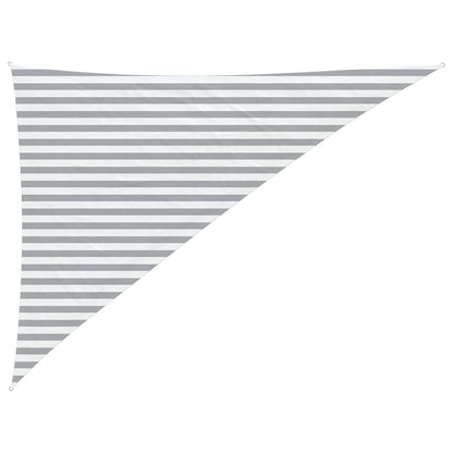 vidaXL Sun Shade Sail Light Grey and White 3 x 4 x 5 m