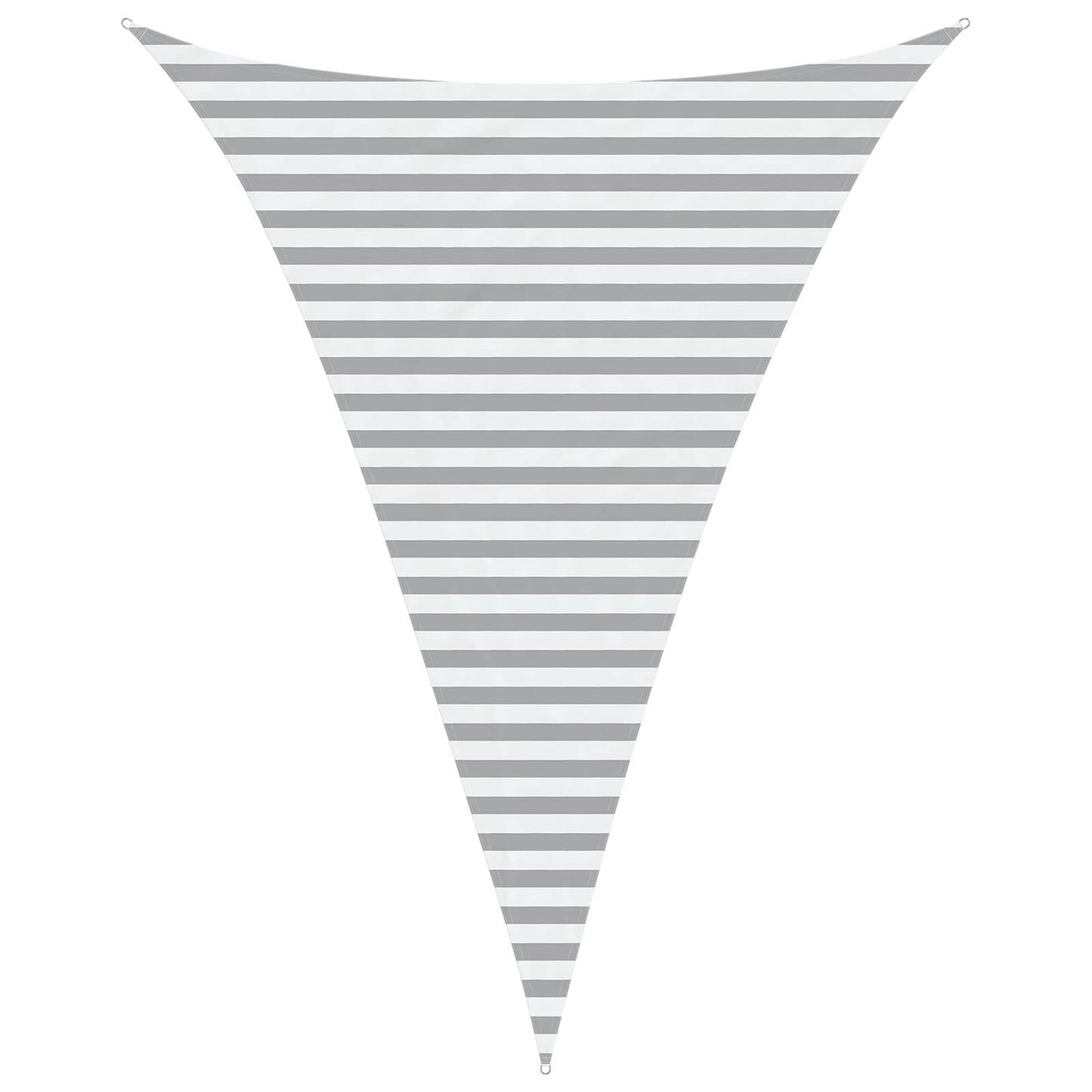 vidaXL Sun Shade Sail Light Grey and White 3 x 4 x 4 m