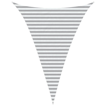 vidaXL Sun Shade Sail Light Grey and White 3 x 4 x 4 m