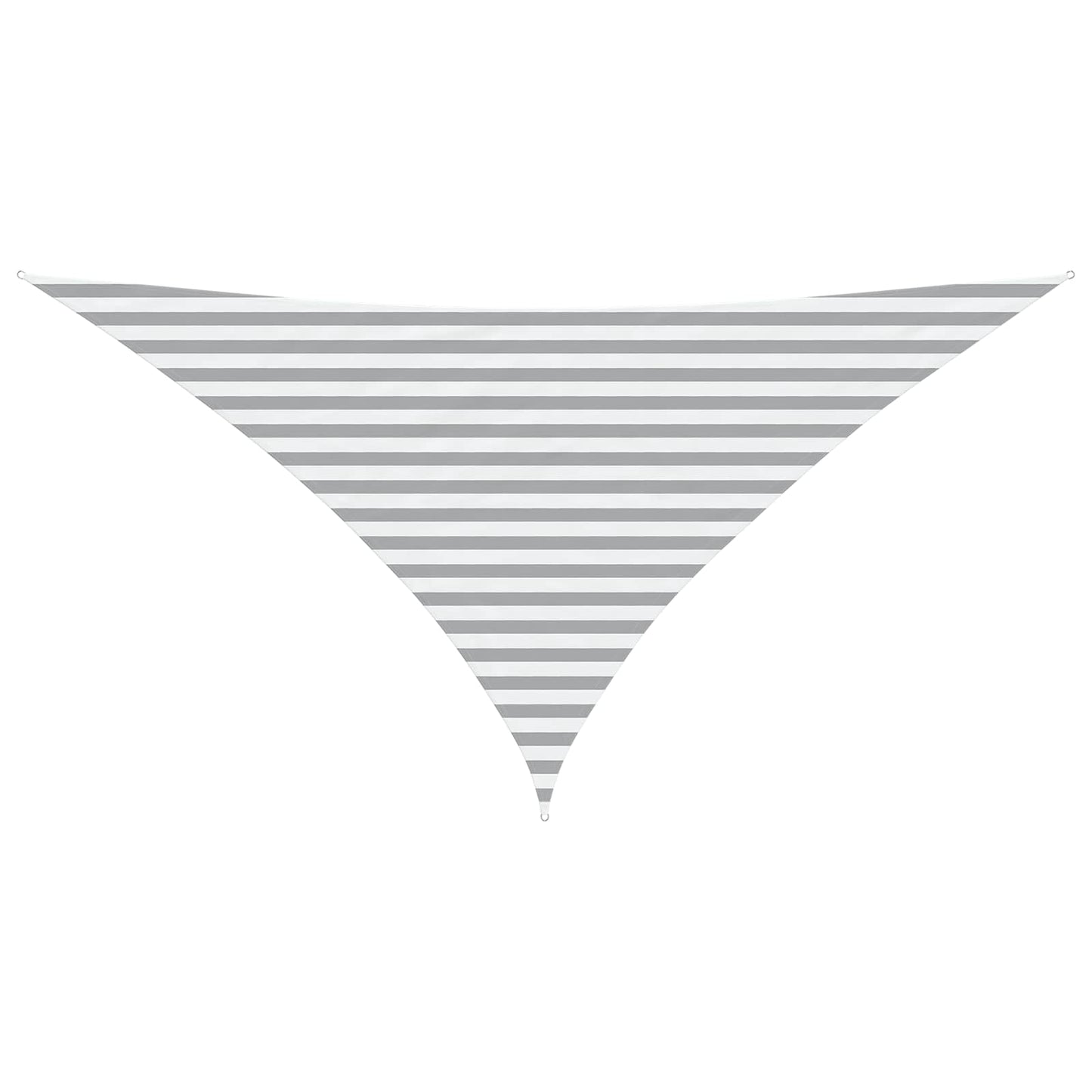vidaXL Sun Shade Sail Light Grey and White 3.5 x 3.5 x 4.9 m