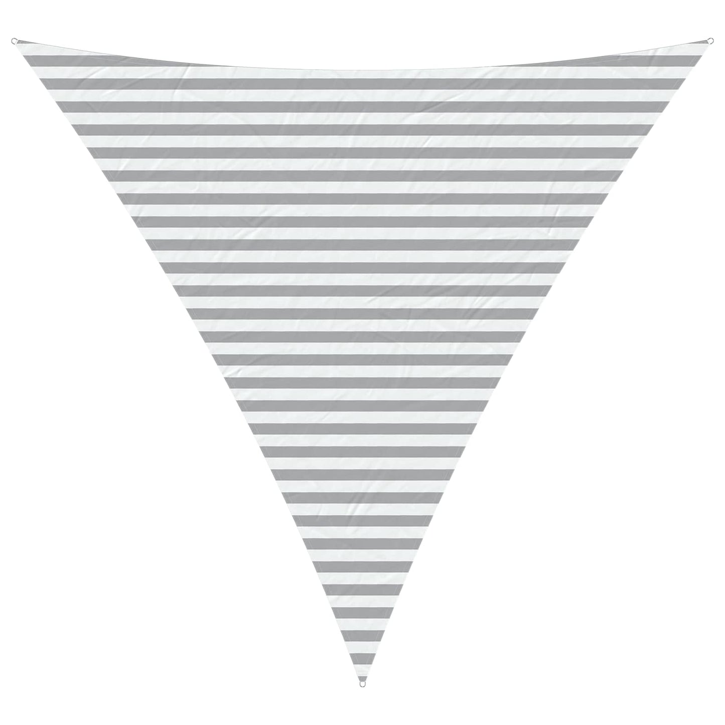 vidaXL Sun Shade Sail Light Grey and White 4 x 4 x 4 m