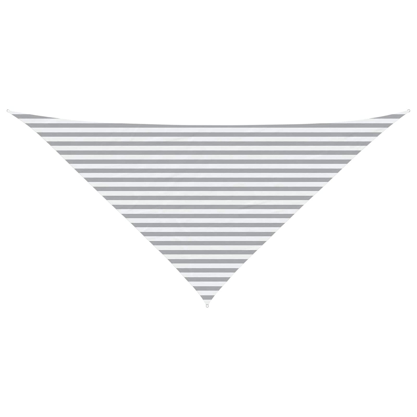 vidaXL Sun Shade Sail Light Grey and White 4 x 4 x 5.8 m