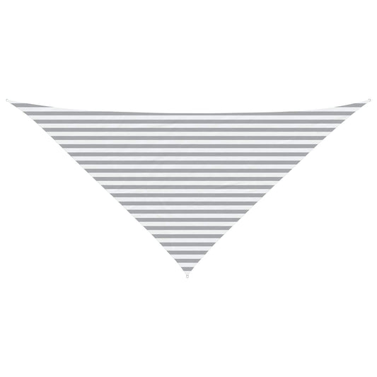 vidaXL Sun Shade Sail Light Grey and White 4 x 4 x 5.8 m