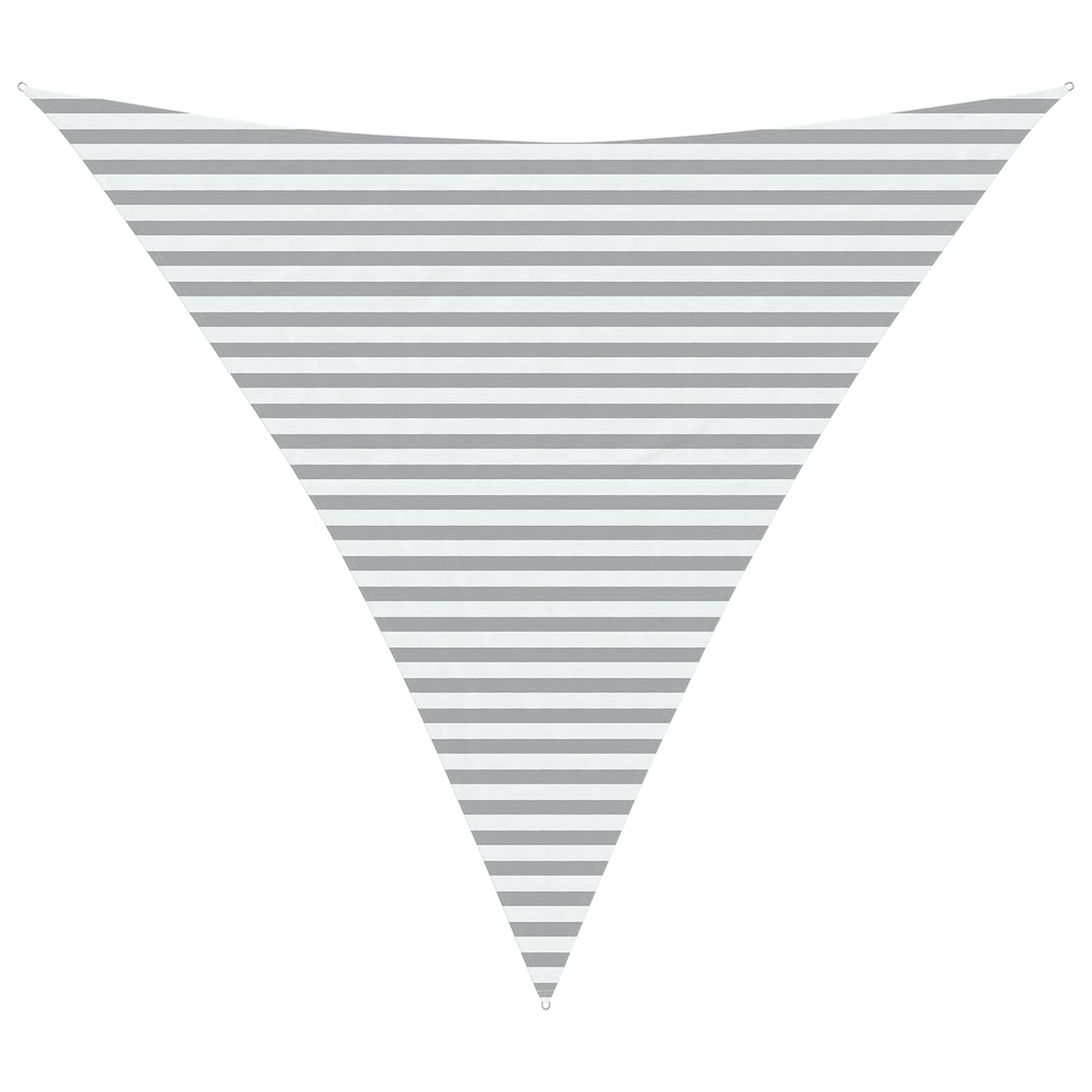vidaXL Sun Shade Sail Light Grey and White 4.5 x 4.5 x 4.5 m