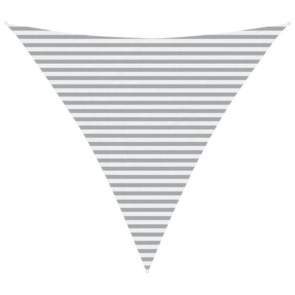 vidaXL Sun Shade Sail Light Grey and White 4.5 x 4.5 x 4.5 m