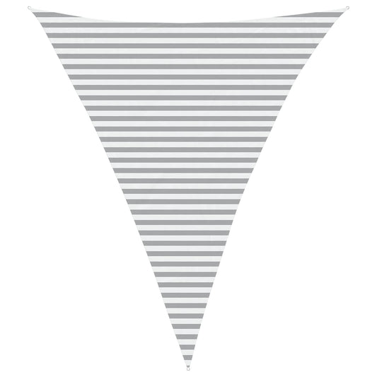vidaXL Sun Shade Sail Light Grey and White 4 x 5 x 5 m