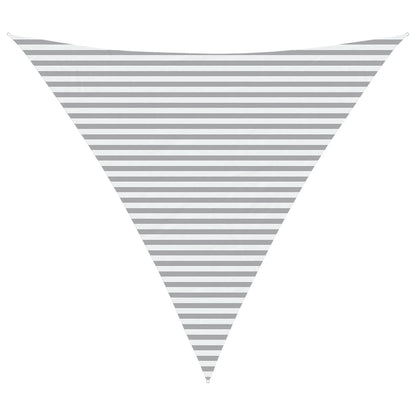 vidaXL Sun Shade Sail Light Grey and White 5 x 5 x 5 m