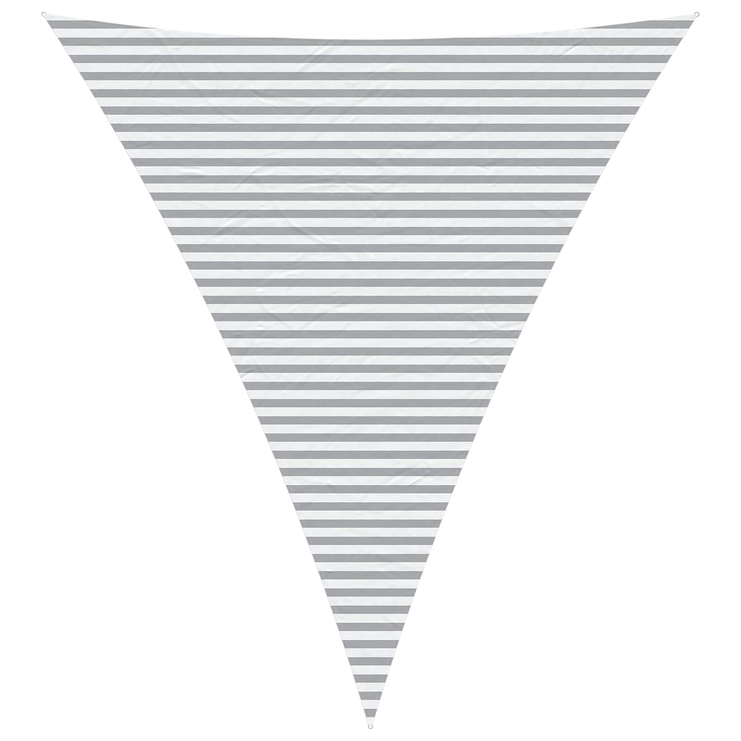 vidaXL Sun Shade Sail Light Grey and White 5 x 6 x 6 m