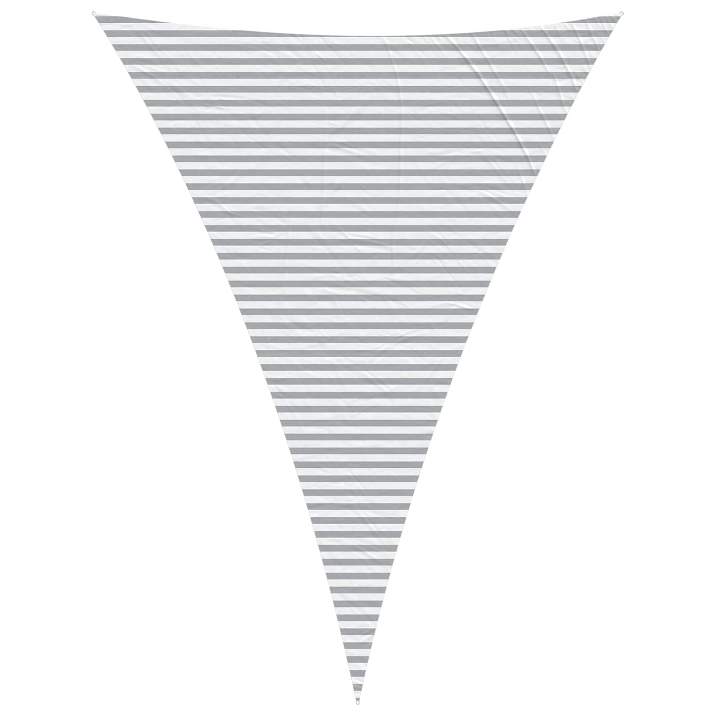 vidaXL Sun Shade Sail Light Grey and White 5 x 7 x 7 m
