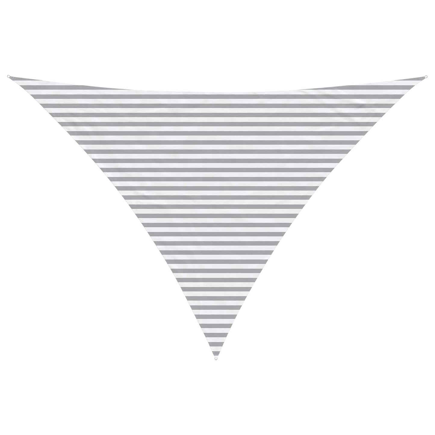 vidaXL Sun Shade Sail Light Grey and White 5 x 5 x 6 m